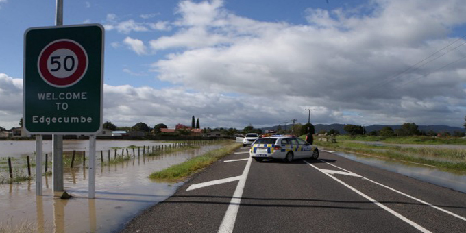 Stop banks fail as Bay of Plenty flooded
