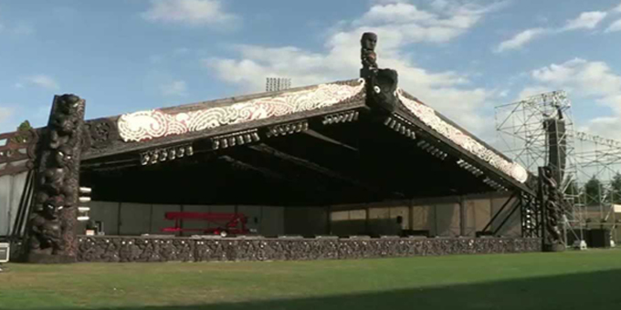 Stage going up for Te Matatini