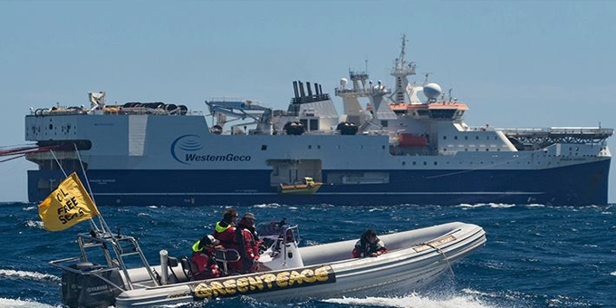 Greenpeace seeks boat to take on seismic blaster