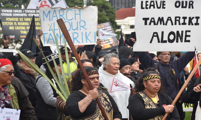 Hands Off Our Tamariki marchers reject collaboration