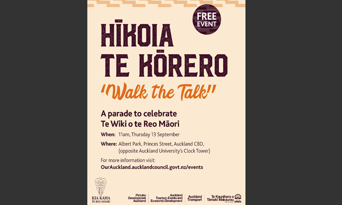 Tāmaki Mākaurau get your hikoi on for te wiki o reo Māori