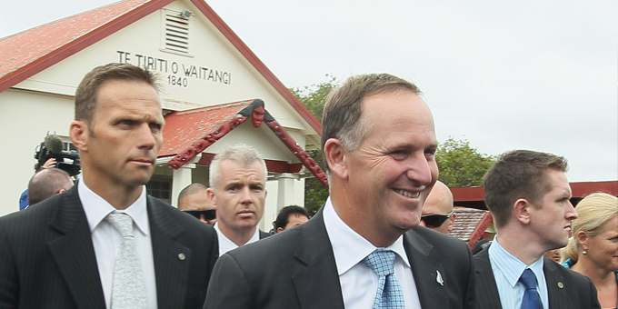 Prime Minister arrives at Waitangi