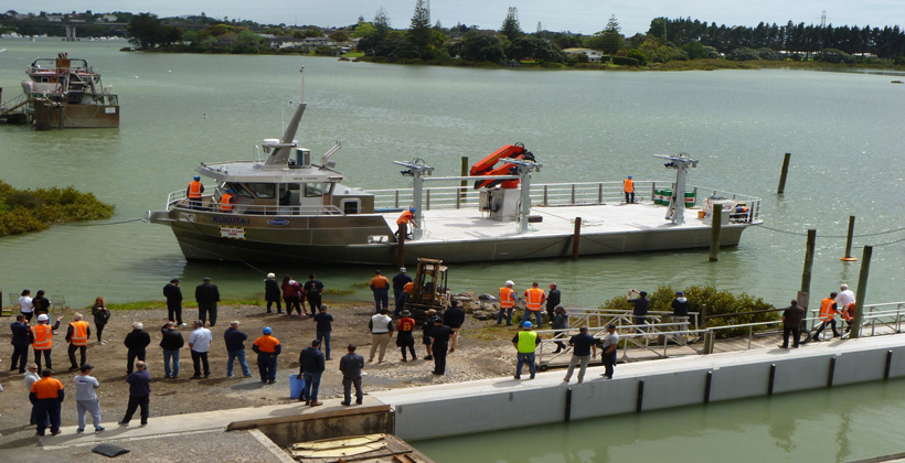 America’s Cup boat builder celebrates with Opotiki iwi and local youth on the launch of Kukutai