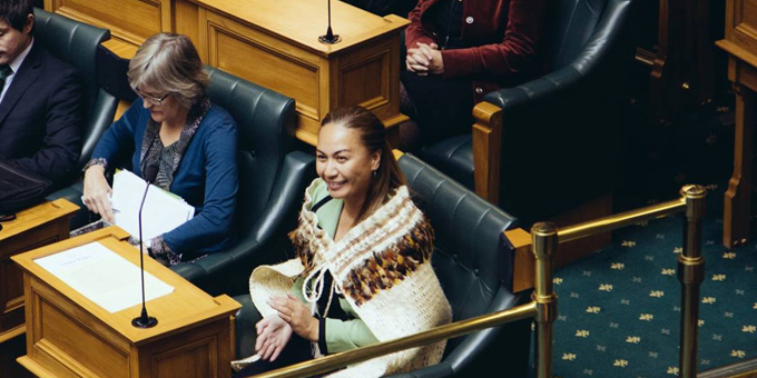 Marama Davidson takes seat in parliament