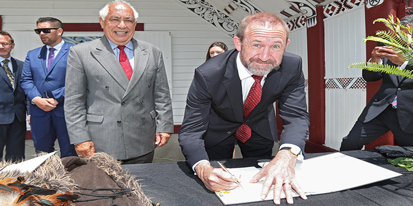 Ngāti Rangitihi signs agreement in principle with Crown.