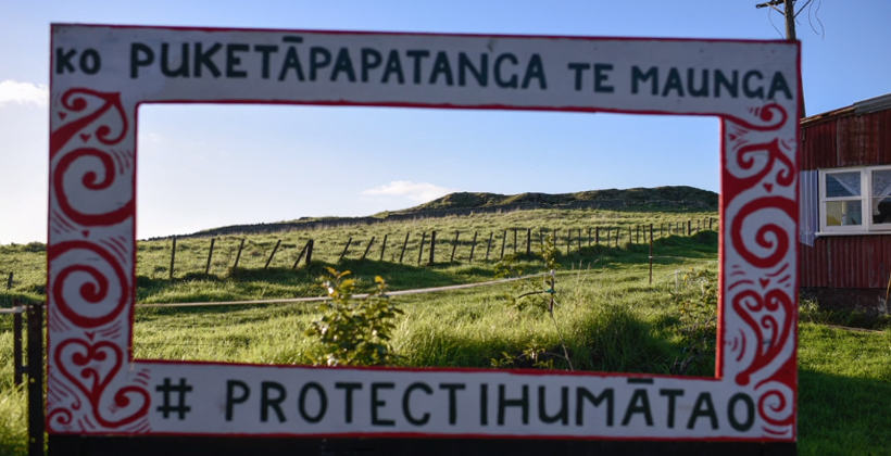 Ihumaatao maunga at risk from protectors