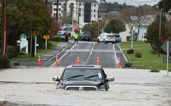 Floating cars and fallen trees in Hawke's Bay