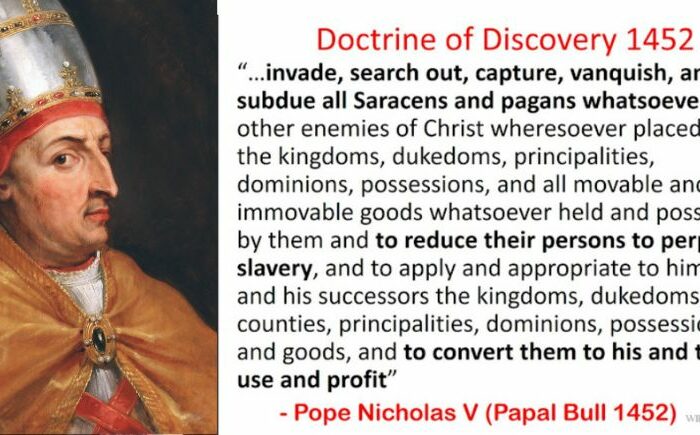 Vatican repudiates discovery doctrine