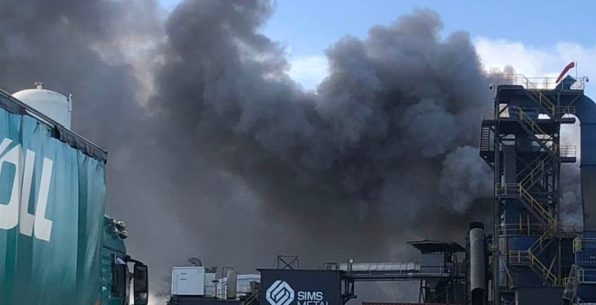 Scrap metal fire disrupts south Auckland