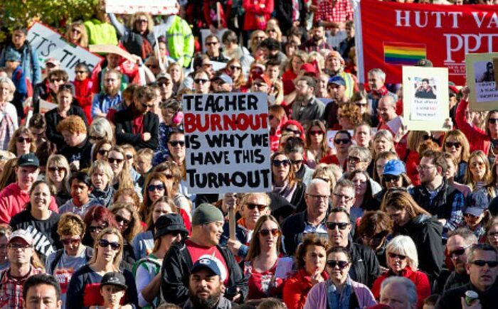 Teachers strike as offer falls short