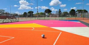  The newly installed Unity Pitch at Manurewa Netball Community & Events Centre. Credit Auckland Council.